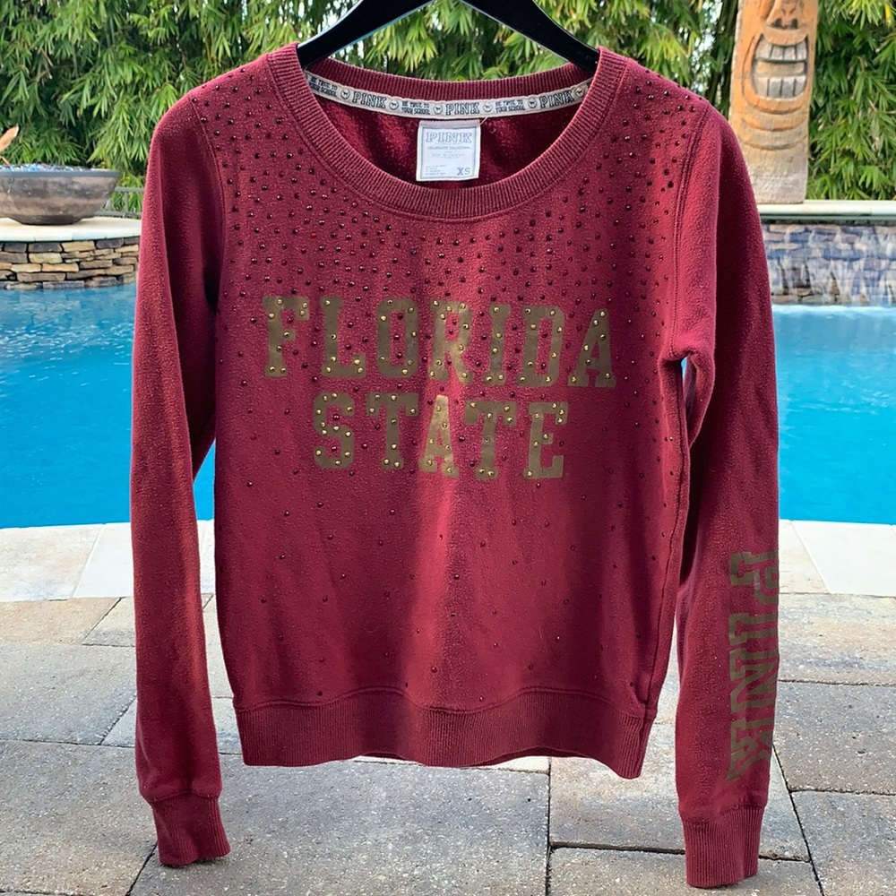 Pink brand FSU Florida State sweat shirt
